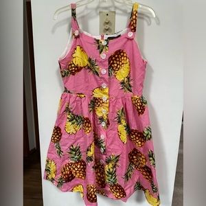 VACATION COTTON PINEAPPLE DRESS
